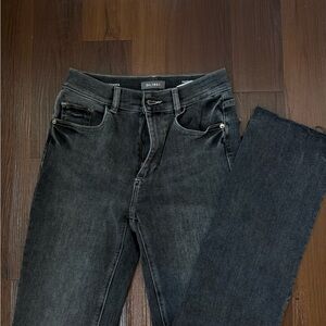 DL1961 Women's Straight Leg Washed Black Jeans